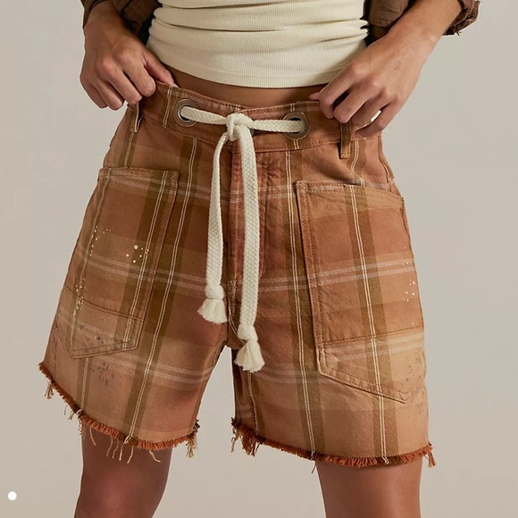 We The Free Moxie Printed Barrel Shorts NWT